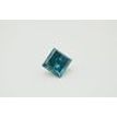 1 Carat Fancy Blue Princess Cut Natural Diamond 5.52X5.28 MM