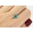 Round Diamond Green  Color 2.03 Carat SI1