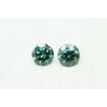 Round Cut Diamond Pair Green Color 1/2 Carat VS1 4.10MM