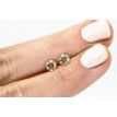Round Diamond Pair Fancy Champagne Color 0.93 TCW VS1