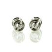 Diamond Stud Earrings Fancy Black Round Cut Treated 14K White Gold IGI 1.80 TCW