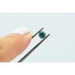 Loose Real Diamond Fancy Green Round Shape 0.45 SI1 Certified 4.75X4.68 MM