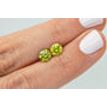 Loose Matched Pair Yellow Round Diamonds 1.74 TCW SI2