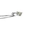 Real Diamond Solitaire Pendant 14K White Gold 0.74 Carat Round H/VVS2