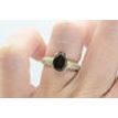Diamond Solitaire Engagement Ring With Accents Brown Pear 14K Yellow Gold 3.94 TCW