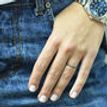 Black Diamond Eternity Wedding Band Ring 0.20 TCW 14K White Gold