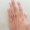 Gemstone & Diamond Engagement Ring 14K White Gold Oval Red Ruby 1.98 TCW