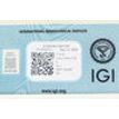 Oval Shaped Diamond 0.70 Carat D Color SI2 IGI Certified