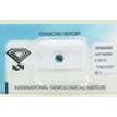 Round Diamond Blue Color IGI Certified 0.39 Carat SI1