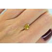 Oval Cut Diamond Fancy Orange Yellow Color 1.01 Carat VS2