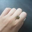 Loose Champagne Color Diamond 5.96 Carat Natural Enhanced SI3 Round Brilliant Shape