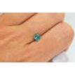 Princess Shaped Fancy Green Loose Diamond 0.96 Carat SI1 Certify Enhanced 5.08X4.91 MM