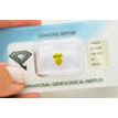 Pear Shape Diamond Fancy Yellow IGI Certified 1.00 Carat SI1