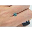 Loose Round Shape Diamond Fancy Blue Color 0.79 Carat Enhanced SI1 Certified