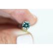 Loose Round Diamond Fancy Blue Color 0.98 Carat SI2