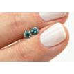 Loose Green Round Diamonds Matching Pair 0.41 TCW VS2/SI1