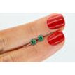 Diamond Pair Fancy Green Color Round 0.61 TCW SI1/2