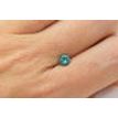 Loose Green Diamond Round Cut Fancy Color 0.64 Carat SI1 Enhanced 5.37X5.44 MM