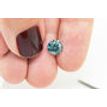 Certified 1.53 Carat Round Cut Fancy Green Color VS2 Loose Real Diamond Enhanced For Wedding Ring