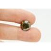 Loose Champagne Color Diamond 5.96 Carat Natural Enhanced SI3 Round Brilliant Shape