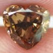 Heart Diamond Natural Fancy Brown 0.97 Carat SI1