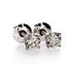 Real Diamond Solitaire Stud Earrings 0.82 TCW