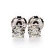 Real Diamond Solitaire Stud Earrings 0.82 TCW