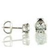Diamond Stud Earrings Round Lab Created 1.10 TCW E VVS2 14K White Gold IGI Cert