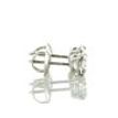 Diamond Stud Earrings Round Lab Created 1.10 TCW E VVS2 14K White Gold IGI Cert