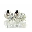 Real Diamond Stud Earrings Round 14K White Gold 0.61 TCW F/SI2