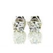 Round Diamond Stud Earrings 1.00 TCW E VS1/2 Lab Created 14K White Gold IGI Certified