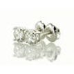 Round Diamond Stud Earrings 1.00 TCW E VS1/2 Lab Created 14K White Gold IGI Certified