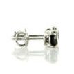 Black Diamond Stud Earrings Round 0.85 TCW Treated IGI Cert 14K White Gold