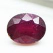 Ruby Gemstone Red Oval Cut 3.16 Carat