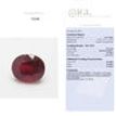 Ruby Gemstone Red Oval Cut 3.16 Carat