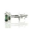 Blue Diamond Stud Earrings Round Cut 0.80 TCW VS2/SI1 14K White Gold