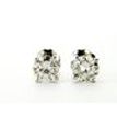 Diamond Stud Earrings Round 0.80 TCW G SI1 Solid 14K White Gold