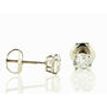 Round Diamond Stud Earrings 0.81 TCW D SI2 14K White Gold