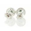Diamond Halo Earrings Blue Round VS2 14K White Gold 0.93 TCW