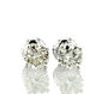 Round Shape Diamond Stud Earrings Real 1.17 Carat H/I VS2/SI1 14K White Gold