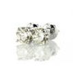 Round Shape Diamond Stud Earrings Real 1.17 Carat H/I VS2/SI1 14K White Gold