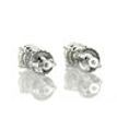 Round Shape Diamond Stud Earrings Real 1.17 Carat H/I VS2/SI1 14K White Gold
