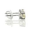 Round Shape Diamond Stud Earrings Real 1.17 Carat H/I VS2/SI1 14K White Gold