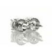 Round Shape Diamond Solitaire Earrings Stud 1.02 TCW G/H VS2/SI1 14K White Gold