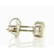 Diamond Solitaire Stud Earrings 0.90 TCW Round 14K White Gold