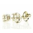 Diamond Solitaire Stud Earrings 0.90 TCW Round 14K White Gold
