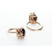 Rose Cut Diamond Drop Earrings 14K Rose Gold Round Fancy Grayish Brown 4.99 TCW