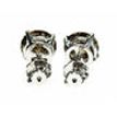Diamond Stud Earrings Champagne Round 2.04 TCW VS2/SI1