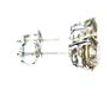 Diamond Stud Earrings Champagne Round 2.04 TCW VS2/SI1