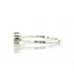 Two-Stone Stackable Diamond Open Ring Solid 14K White Gold Round Cut 0.23 TCW